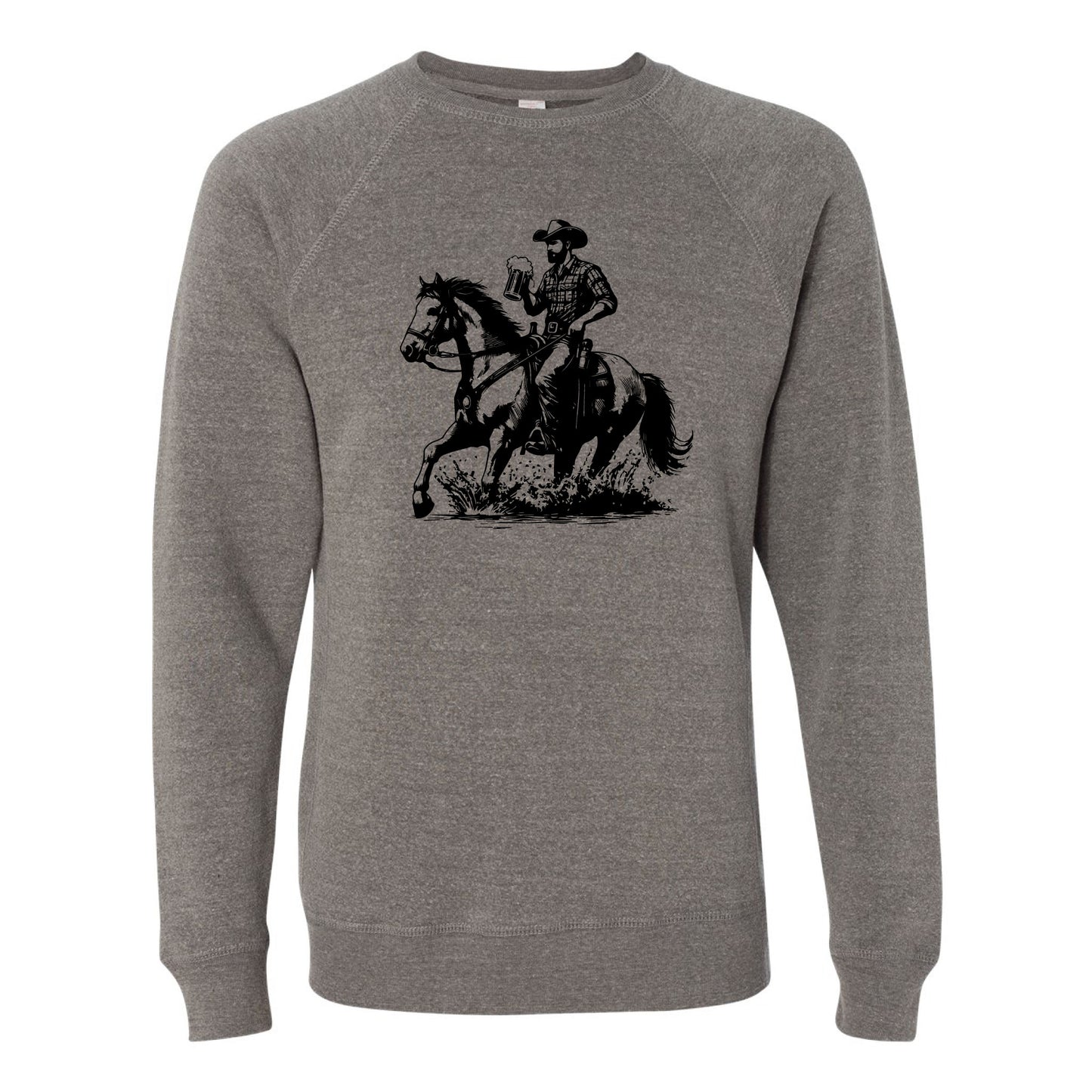 Cowboy Horse Beer Crewneck Sweatshirt