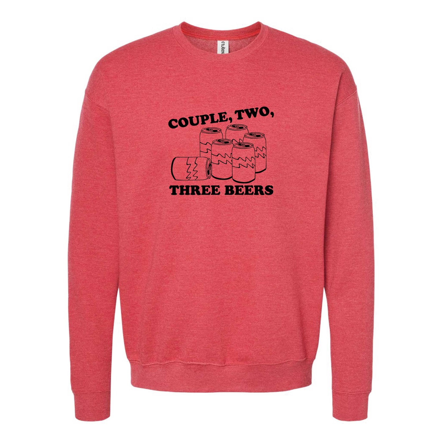 Couple, Two, Three Beers Crewneck Sweatshirt