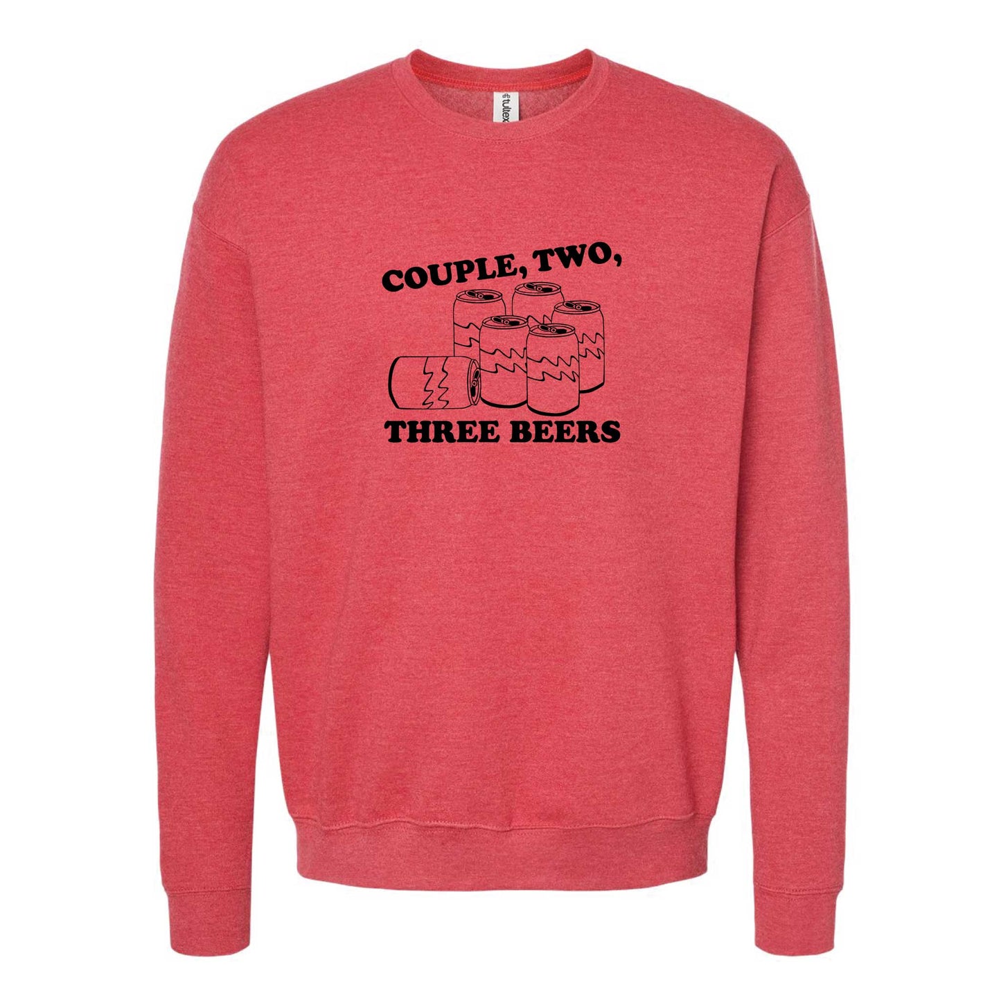 Couple, Two, Three Beers Crewneck Sweatshirt