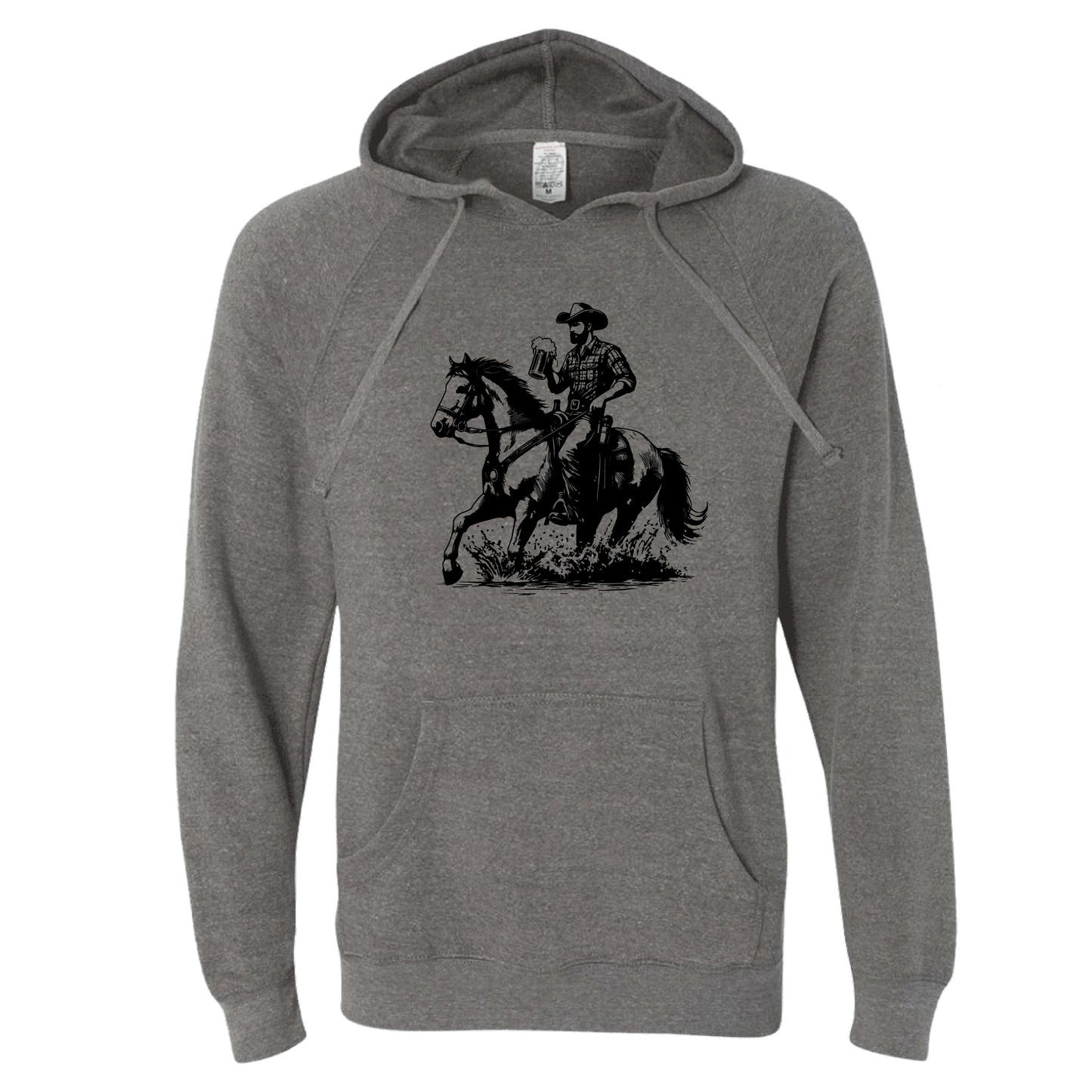 Cowboy Horse Beer Hoodie