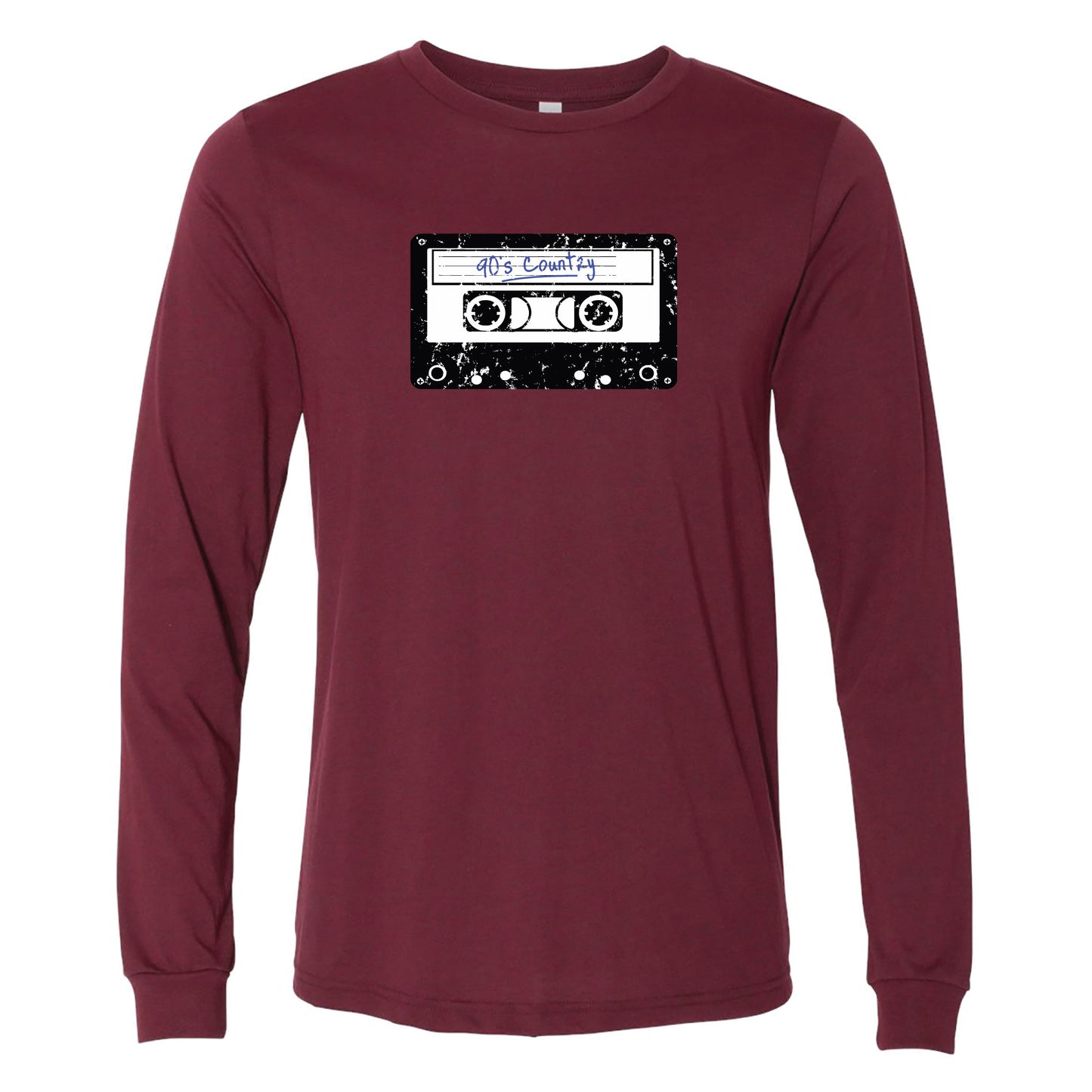 90s Country Cassette Long Sleeve T-Shirt