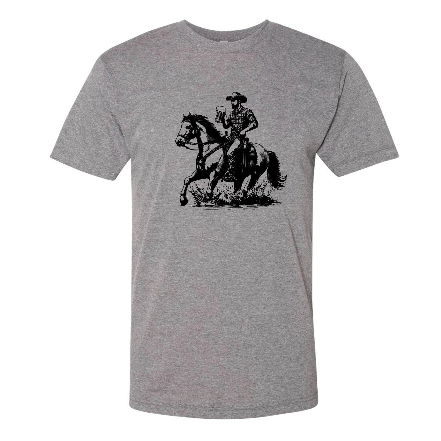 Cowboy Horse Beer T-Shirt