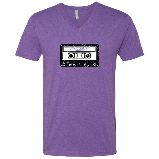 90s Country Cassette V-Neck T-Shirt