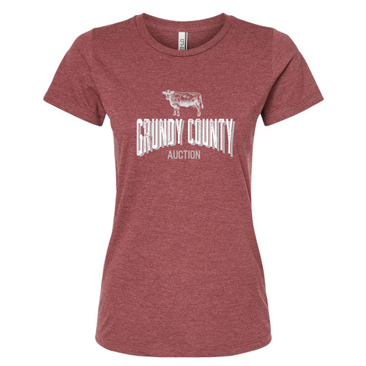 Grundy County Auction Women's Slim Fit T-Shirt