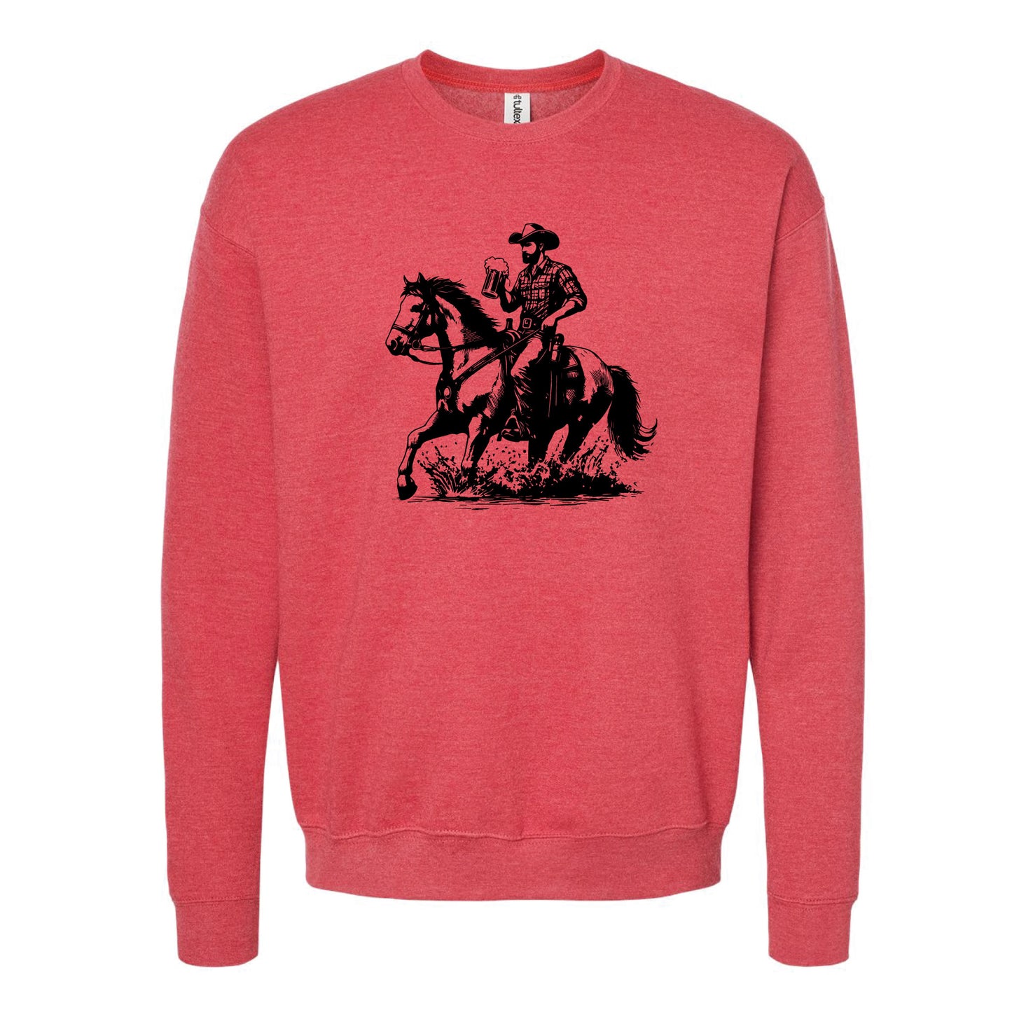 Cowboy Horse Beer Crewneck Sweatshirt