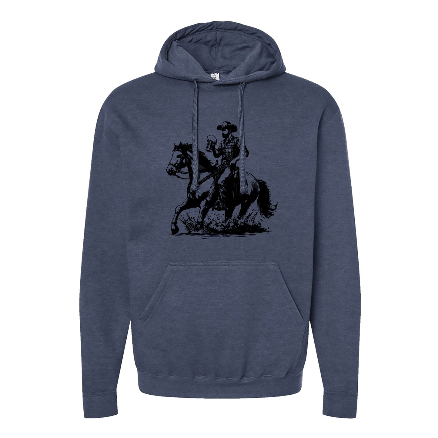 Cowboy Horse Beer Hoodie