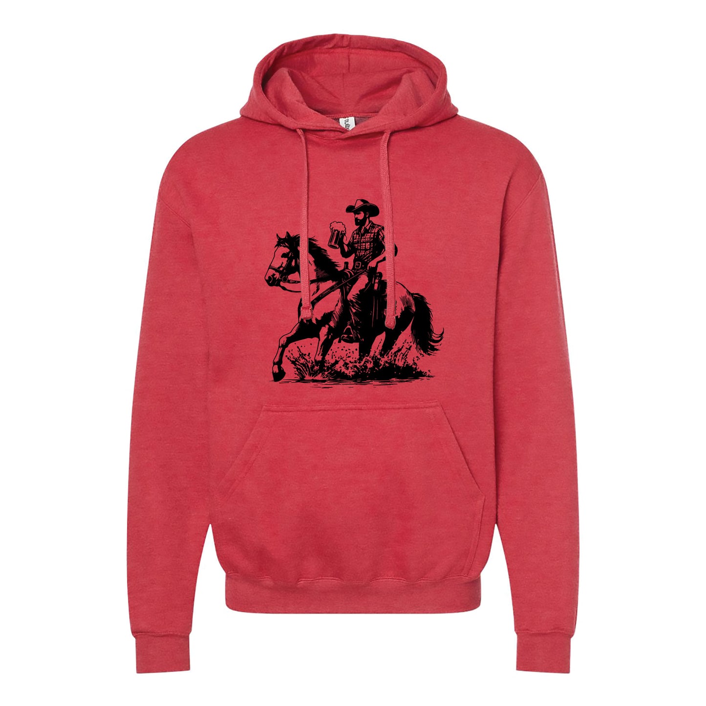 Cowboy Horse Beer Hoodie